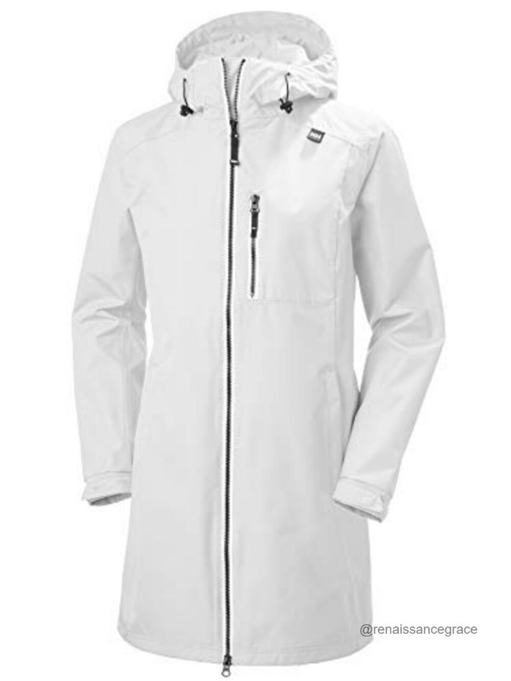 Helly Hansen Long Belfast Waterproof Windproof Breathable Raincoat Jacket with